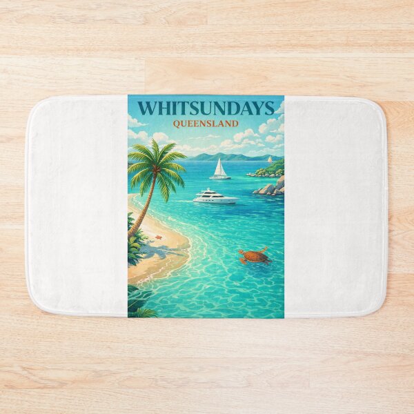 Item preview, Whitsundays Queensland Great Barrier Reef Whitehaven Beach Island Passage designed and sold by Places On Earth.