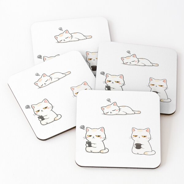 Item preview, MinimalCat — Different Moods | Cute Minimalist Cat Design designed and sold by Llumi Aurelia .