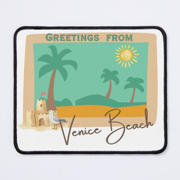 Item preview, Greetings From Venice Beach California — Retro Vintage Beach Postcard Design designed and sold by DonnaRaine.