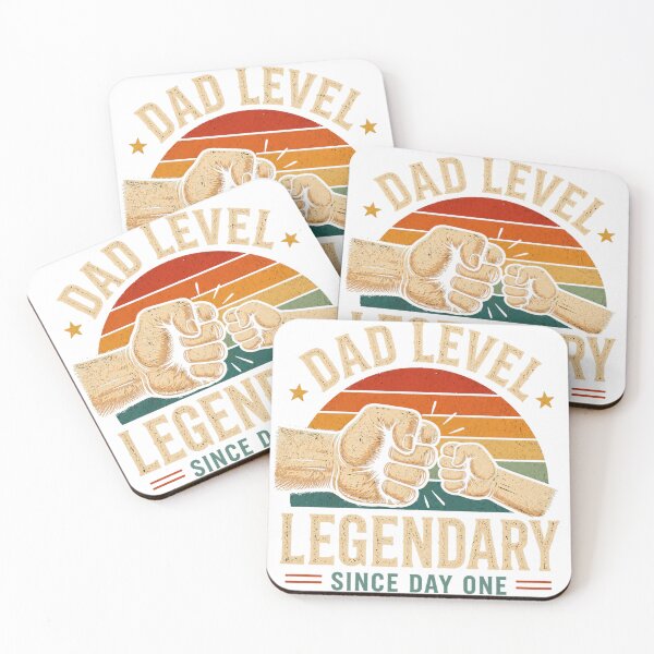 Item preview, Dad Level Legendary Since Day One Funny Father Retro T-Shirt designed and sold by AdrianRusetelu.