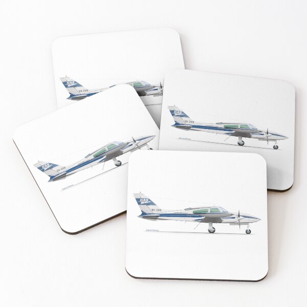 Item preview, CESSNA 310 designed and sold by Grubby Fingers Aircraft Illustration.