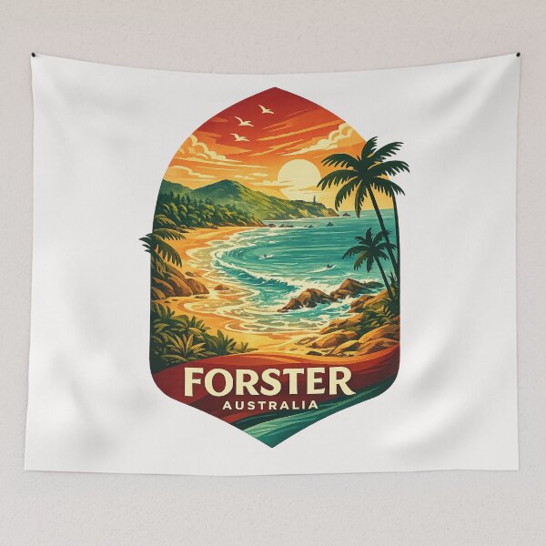 Item preview, Forster New South Wales Wallis Lake Tuncurry Pacific Palms Coastline designed and sold by Places On Earth.
