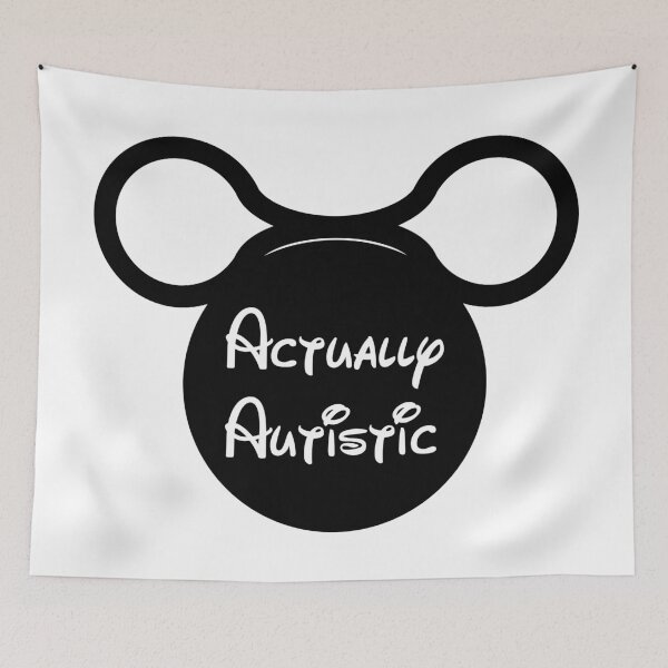 Item preview, ndvh Actually Autistic (ears) designed and sold by Nik’s T-Shirts.