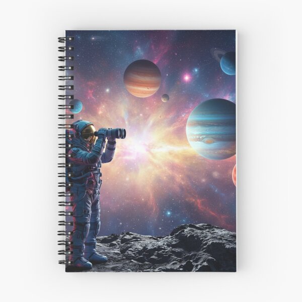 Item preview, Astronaut in the cosmic panorama designed and sold by Sigtrix.