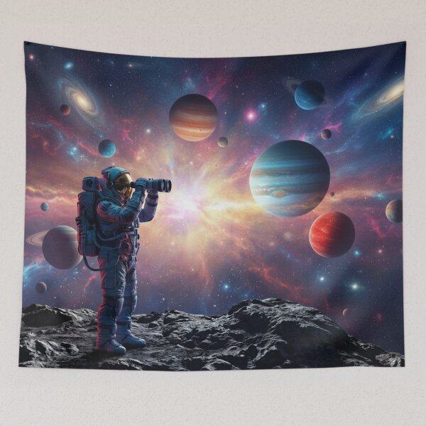 Item preview, Astronaut in the cosmic panorama designed and sold by Sigtrix.