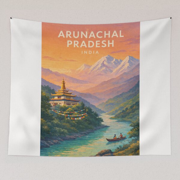 Item preview, Arunachal Pradesh India Tawang Sela Pass Siang Himalayan Monasteries designed and sold by Places On Earth.