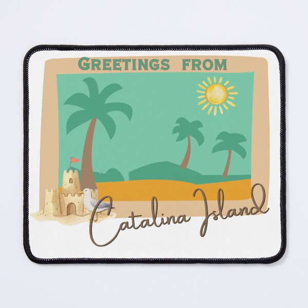 Item preview, Greetings From Catalina Island California — Retro Vintage Beach Postcard Design designed and sold by DonnaRaine.