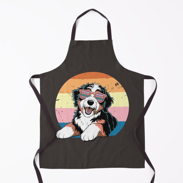 Item preview, Retro Vintage Bernedoodle with Sunglasses Dog Lovers designed and sold by Colorfulman.