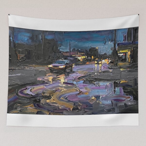 Item preview, Blacktown Night Mirror (Wet Asphalt) designed and sold by Studio BC.