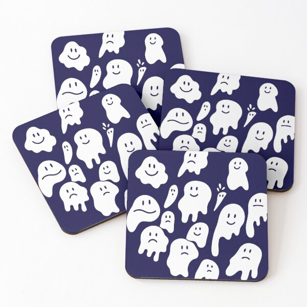 Item preview, Whimsical Spooky Doodle Ghosts designed and sold by NerdiPop.
