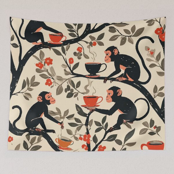 Item preview, Tea cup time over branches designed and sold by Maioriz.