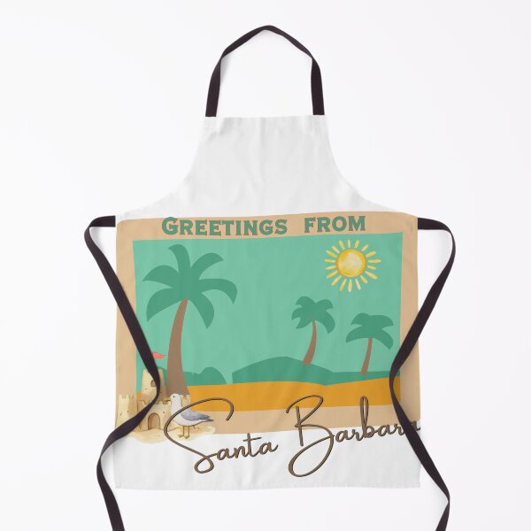 Item preview, Greetings From Santa Barbara California — Retro Vintage Beach Postcard Design designed and sold by DonnaRaine.