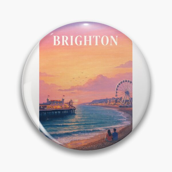 Item preview,  Brighton England Hove Palace Pier Royal Pavilion English Channel Coast designed and sold by Places On Earth.