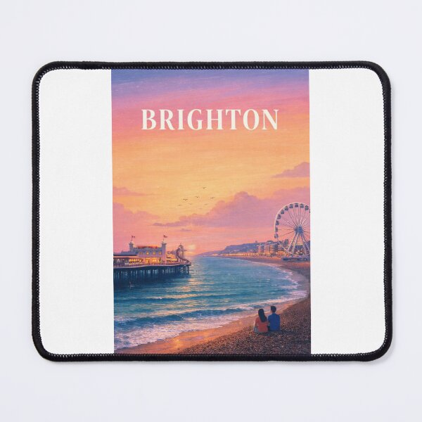 Item preview,  Brighton England Hove Palace Pier Royal Pavilion English Channel Coast designed and sold by Places On Earth.