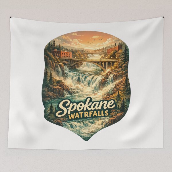 Item preview, Spokane Falls Washington Spokane River Riverfront Park Inland Northwest designed and sold by Places On Earth.