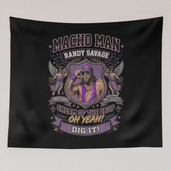 Item preview, Legendary Savage Wrestler Tribute - Cream of the Crop Purple Lightning Design designed and sold by The Irish Whip.