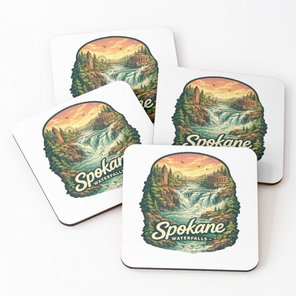 Item preview, Spokane Falls Washington Monroe Street Bridge Riverfront Park Spokane Heritage designed and sold by Aryabek.