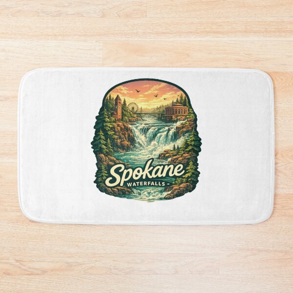 Item preview, Spokane Falls Washington Monroe Street Bridge Riverfront Park Spokane Heritage designed and sold by Aryabek.