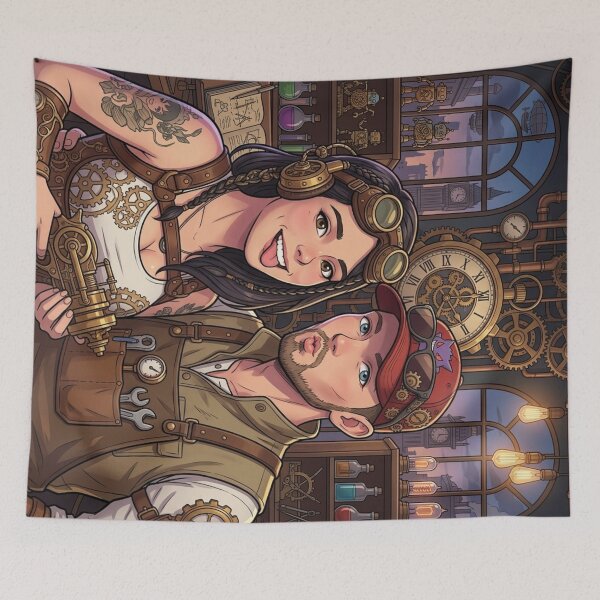 Item preview, Steampunk Couple Adventure: Mechanics and Magic designed and sold by Vyxorea.