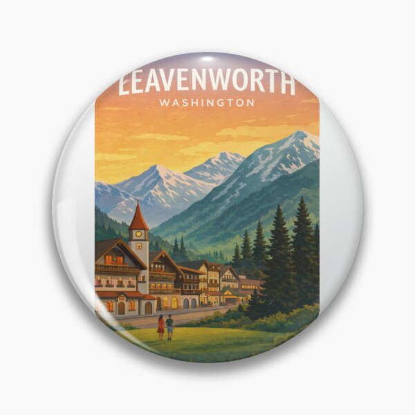 Item preview, Leavenworth Washington Cascade Range Bavarian Village Wenatchee Valley designed and sold by Aryabek.
