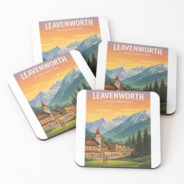 Item preview, Leavenworth Washington Cascade Range Bavarian Village Wenatchee Valley designed and sold by Aryabek.