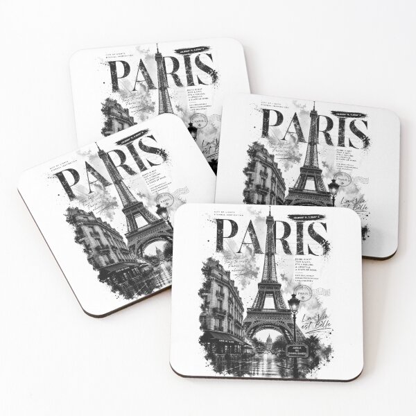 Item preview, Paris in Black & White – Timeless Elegance designed and sold by Countries&Cities Shop.
