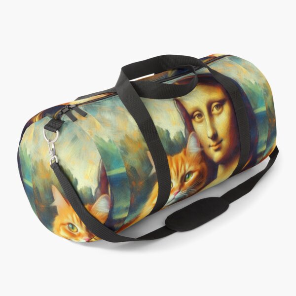 Item preview, Mona Lisa and Ginger Cat Da Vinci painting parody designed and sold by ArtUnova.