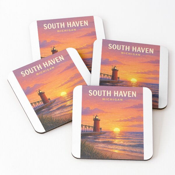 Item preview, South Haven Michigan Lake Michigan Black River Great Lakes Coast designed and sold by Aryabek.