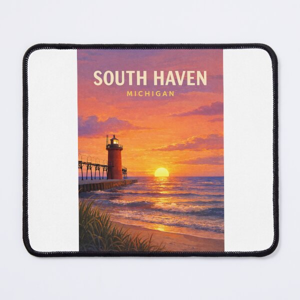Item preview, South Haven Michigan Lake Michigan Black River Great Lakes Coast designed and sold by Aryabek.