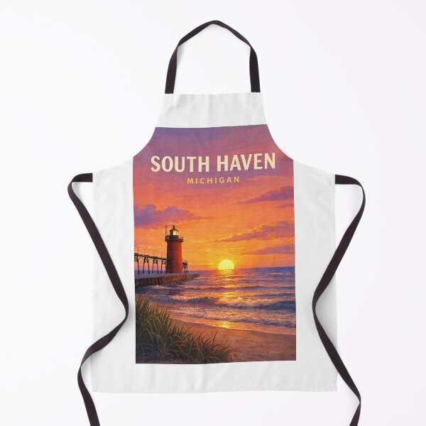 Item preview, South Haven Michigan Lake Michigan Black River Great Lakes Coast designed and sold by Aryabek.
