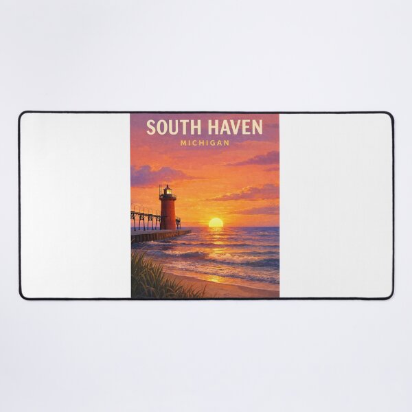 Item preview, South Haven Michigan Lake Michigan Black River Great Lakes Coast designed and sold by Aryabek.