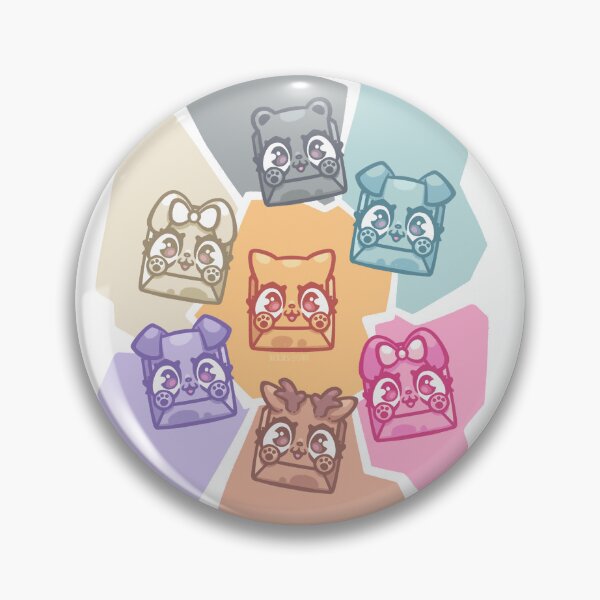 Item preview, Kawaii Rainbow Animal Clicker Fidgets designed and sold by SketchesWSara.