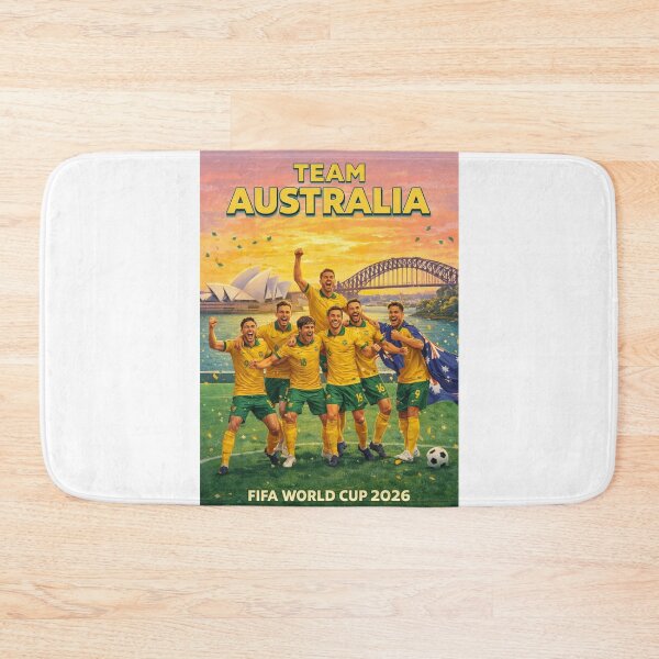 Item preview, Australia Socceroos FIFA World Cup 2026 Sydney Opera House Green Gold designed and sold by Aryabek.