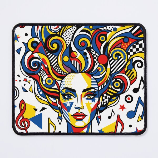 Item preview, Rhythmic Soul: Abstract Music Pop Art Woman designed and sold by seven things shop.