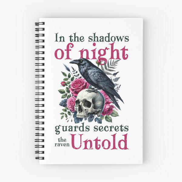 Item preview, In the Shadows of Night – Raven, Skull & Roses Gothic Art | Dark Aesthetic Apparel & Decor designed and sold by NightSpell.