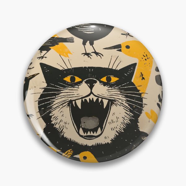 Item preview, KITTY EATING BIRDS designed and sold by Maioriz.