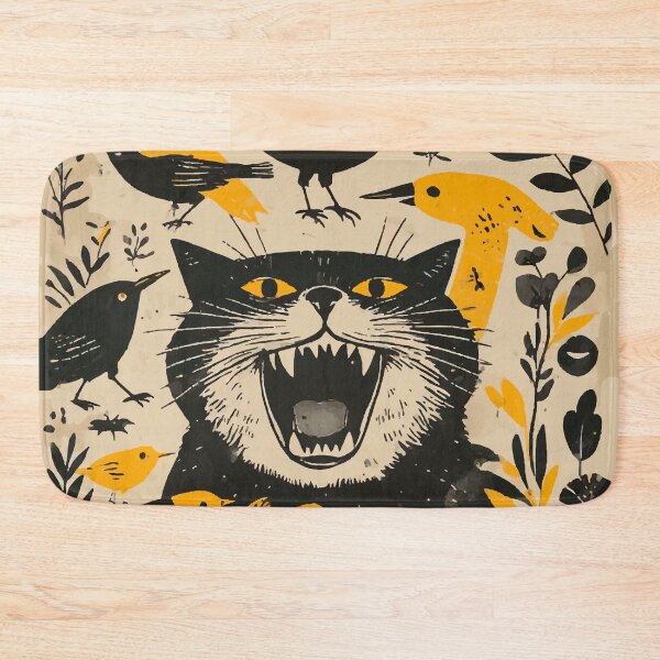 Item preview, KITTY EATING BIRDS designed and sold by Maioriz.