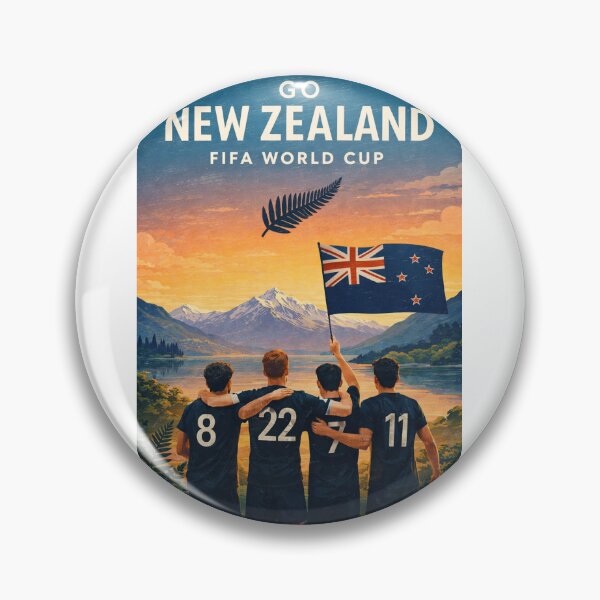 Item preview, New Zealand All Whites World Cup 2026 Auckland Fern Oceania Football designed and sold by Aryabek.