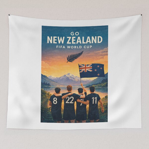 Item preview, New Zealand All Whites World Cup 2026 Auckland Fern Oceania Football designed and sold by Aryabek.