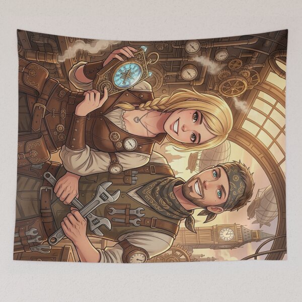 Item preview, Steampunk Mechanic Duo: Time and Tools designed and sold by Vyxorea.