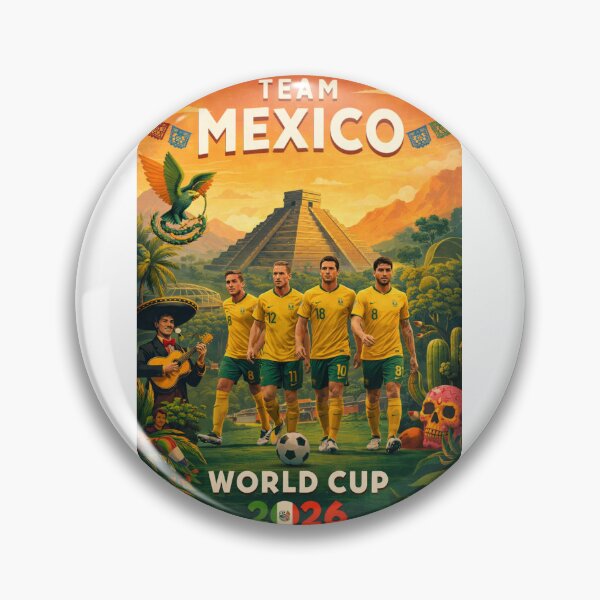 Item preview, Mexico El Tri FIFA World Cup 2026 Azteca Chicharito Football Support designed and sold by Aryabek.