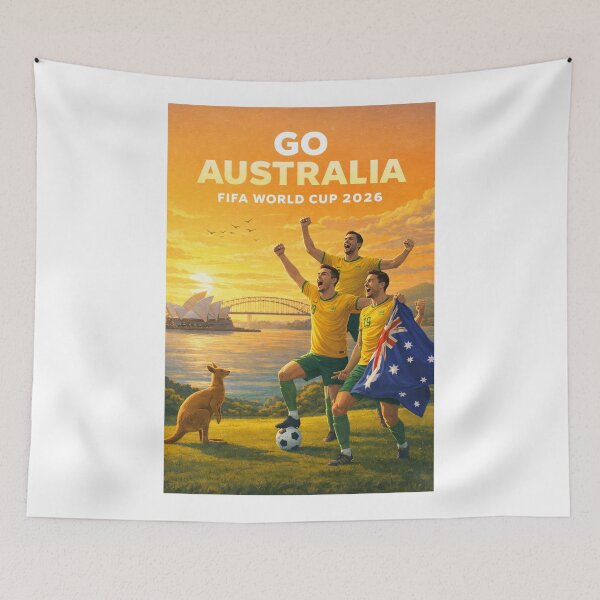Item preview, Australia Socceroos FIFA World Cup 2026 Sydney Football Australia Kangaroos designed and sold by Aryabek.