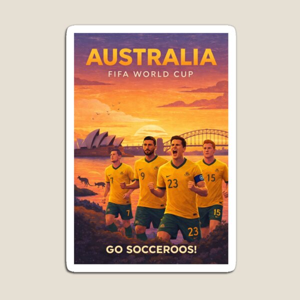 Item preview, Australia Socceroos FIFA World Cup 2026 Sydney Harbour Tim Cahill Support designed and sold by Aryabek.