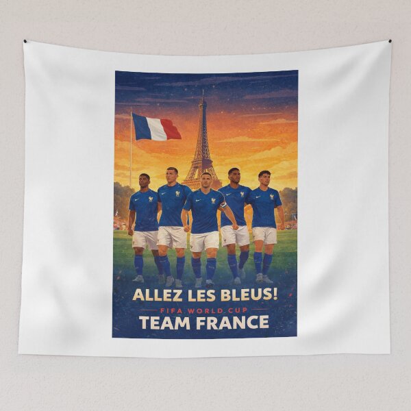 Item preview, France Les Bleus FIFA World Cup 2026 Paris Mbappe Football Support designed and sold by Aryabek.