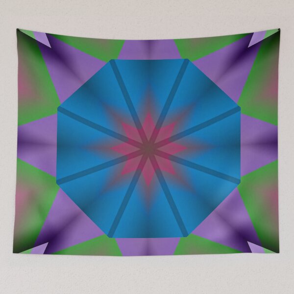 Item preview, Neon Starburst Geometric Mandala Mouse Pad designed and sold by IntelliMindDesigns.