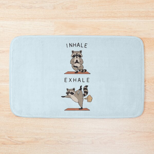 Item preview, Funny Yoga Raccoon Inhale Exhale Meditation Humor designed and sold by BrownHorse90s.
