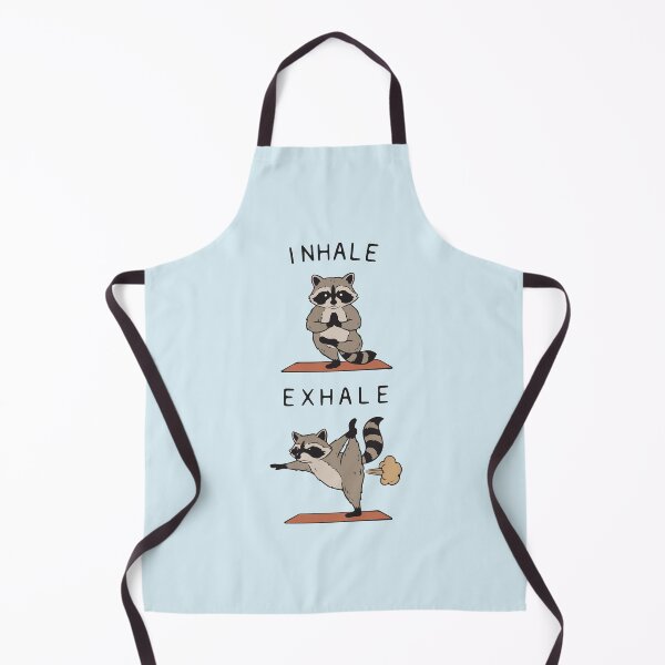 Item preview, Funny Yoga Raccoon Inhale Exhale Meditation Humor designed and sold by BrownHorse90s.