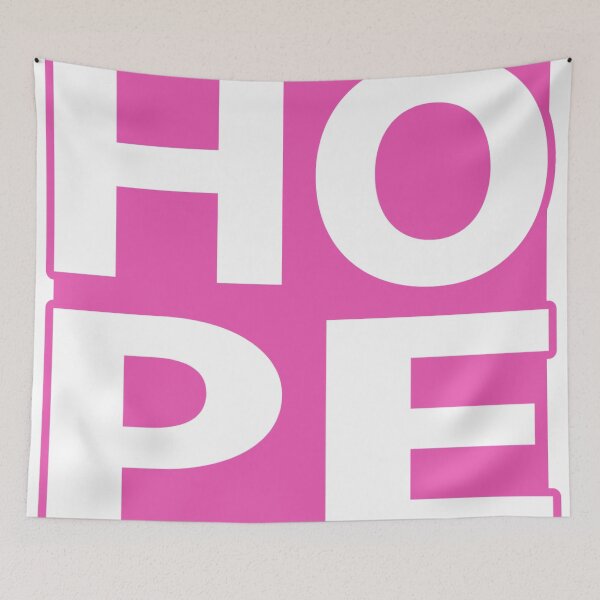 Item preview, Hope Typography Pink Aesthetic Motivation Design designed and sold by PixelParinda.