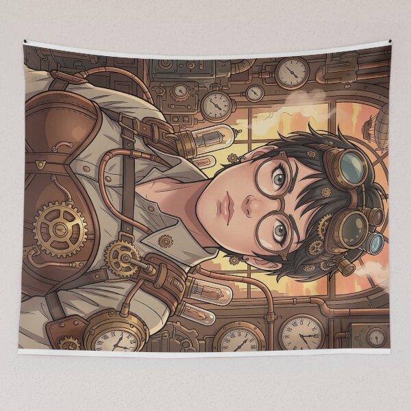 Item preview, Steampunk Inventor: Portrait in the Engine Room designed and sold by Vyxorea.