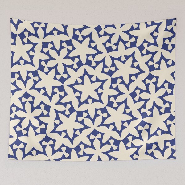 Item preview, Modern Star Flower Pattern Artwork 01 Color 02 designed and sold by Stefanie Boike.